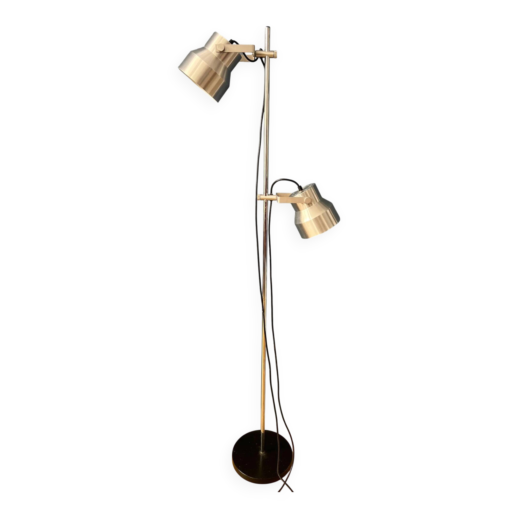 Lampadaire vintage argenté Dijkstra Space Age