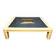 Vintage lacquer coffee table by Alain Delon for Maison Jansen, 1970s