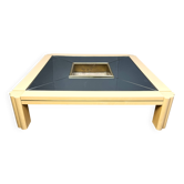 Vintage lacquer coffee table by Alain Delon for Maison Jansen, 1970s