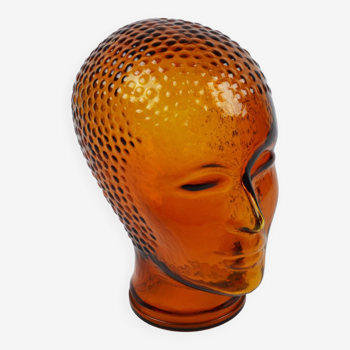 Decorative glass head, 1970s