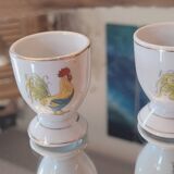 French rooster egg cups