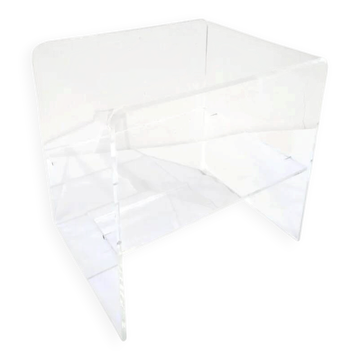 Vintage side table in transparent plexiglass from the 70s.