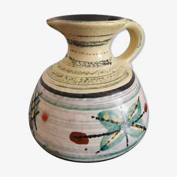 Vase à anse west germany vintage