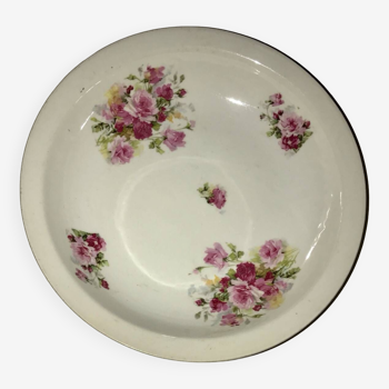 Porcelain hollow dish with old flowered fire