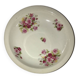Plat creux en porcelaine à feu motifs fleuries