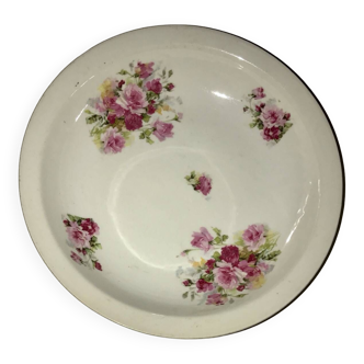 Porcelain hollow dish with floral motifs