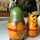 Set of 8 vintage matryoshkas