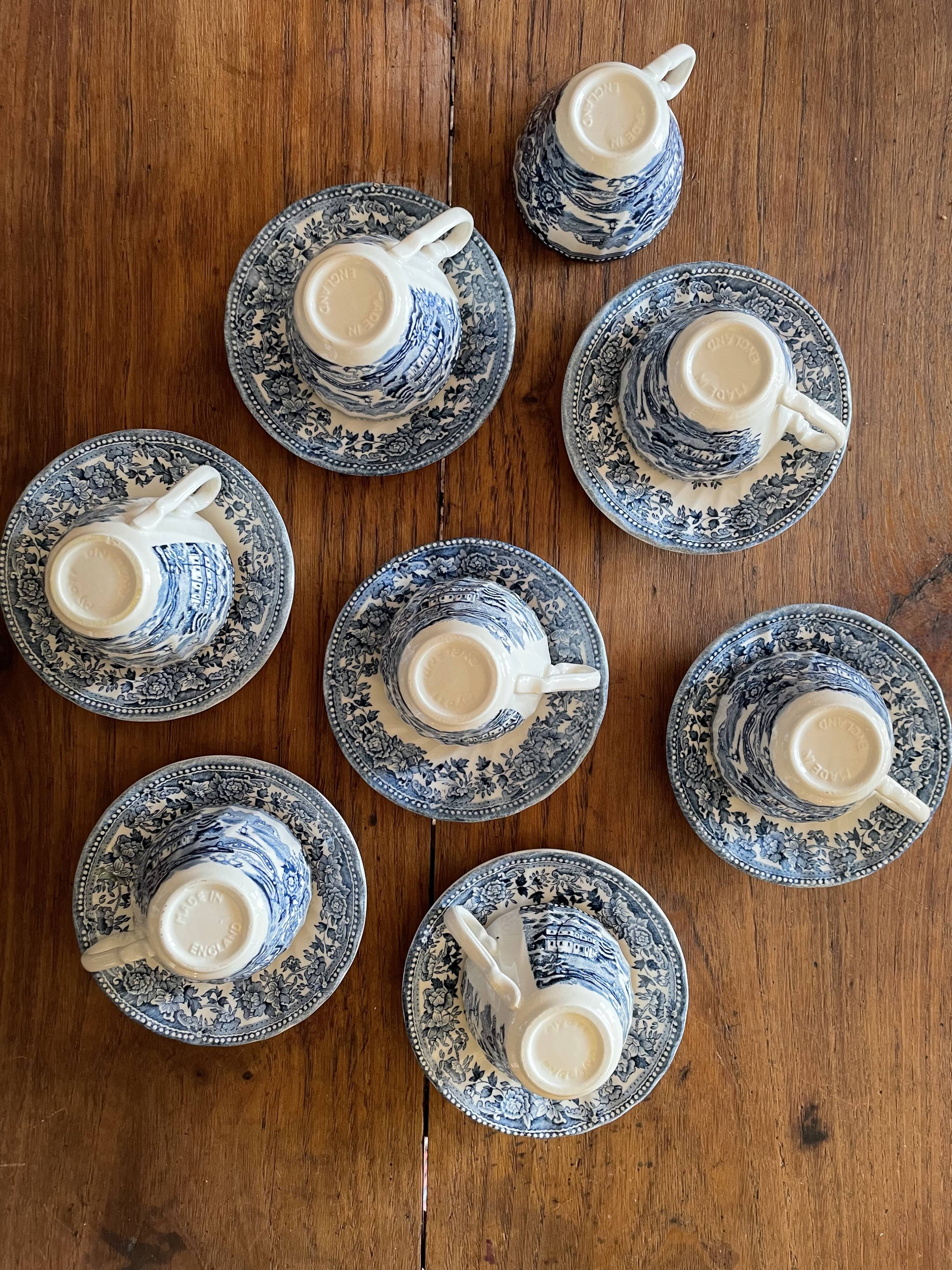 Service à café anglais Staffordshire