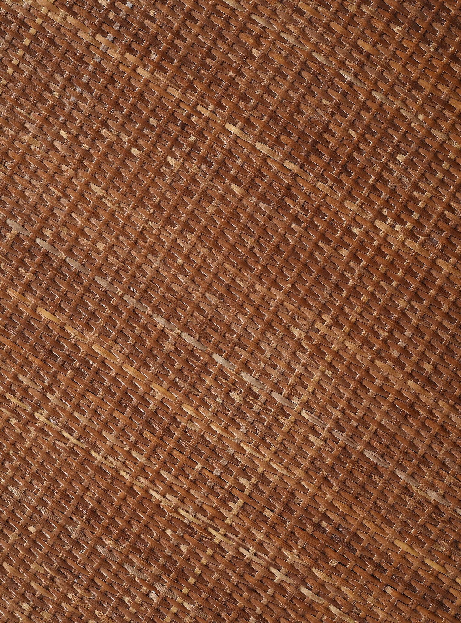 Old round rattan table, vintage from the 70s - 80s. Small table, or side table.