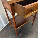 White marble console