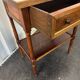 Console en bois et marbre blanc