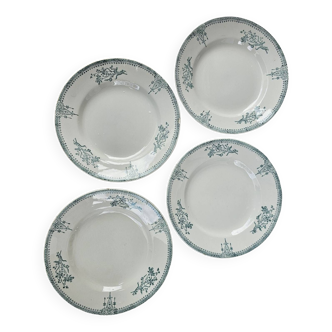 Assiettes plates x4 Saint Amand