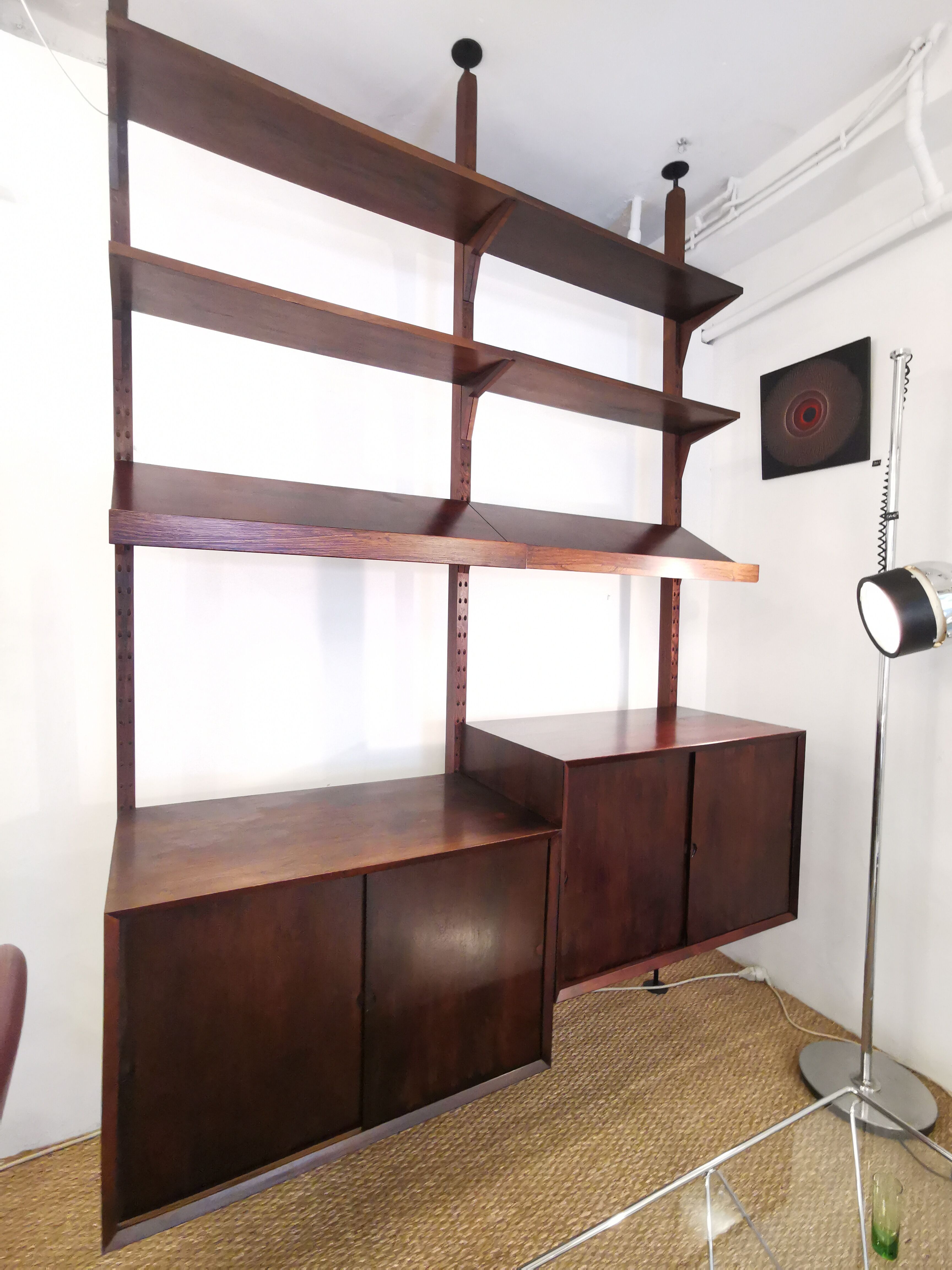 Bibliothèque modulable design danois en palissandre vers 1960 | Selency