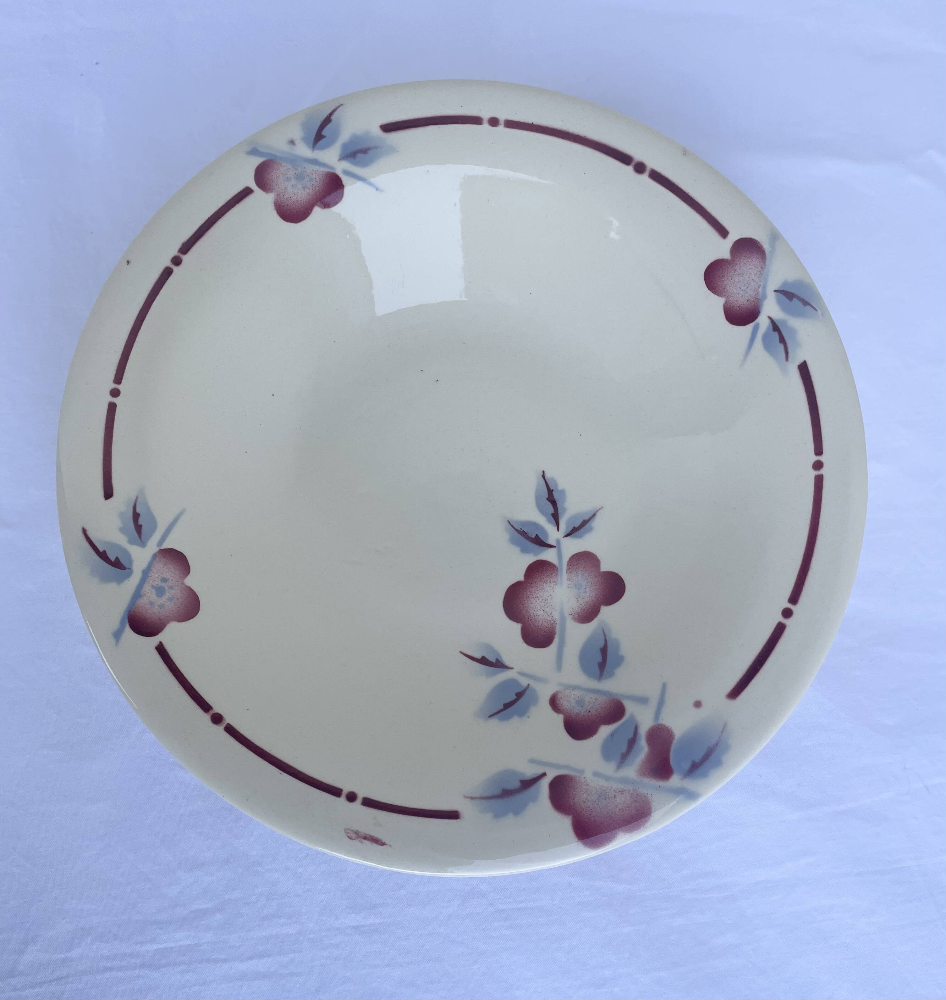 Ceranord St Amand pedestal plate model Nigeria 1920