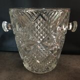Champagne bucket in glass or crystal called bohemian