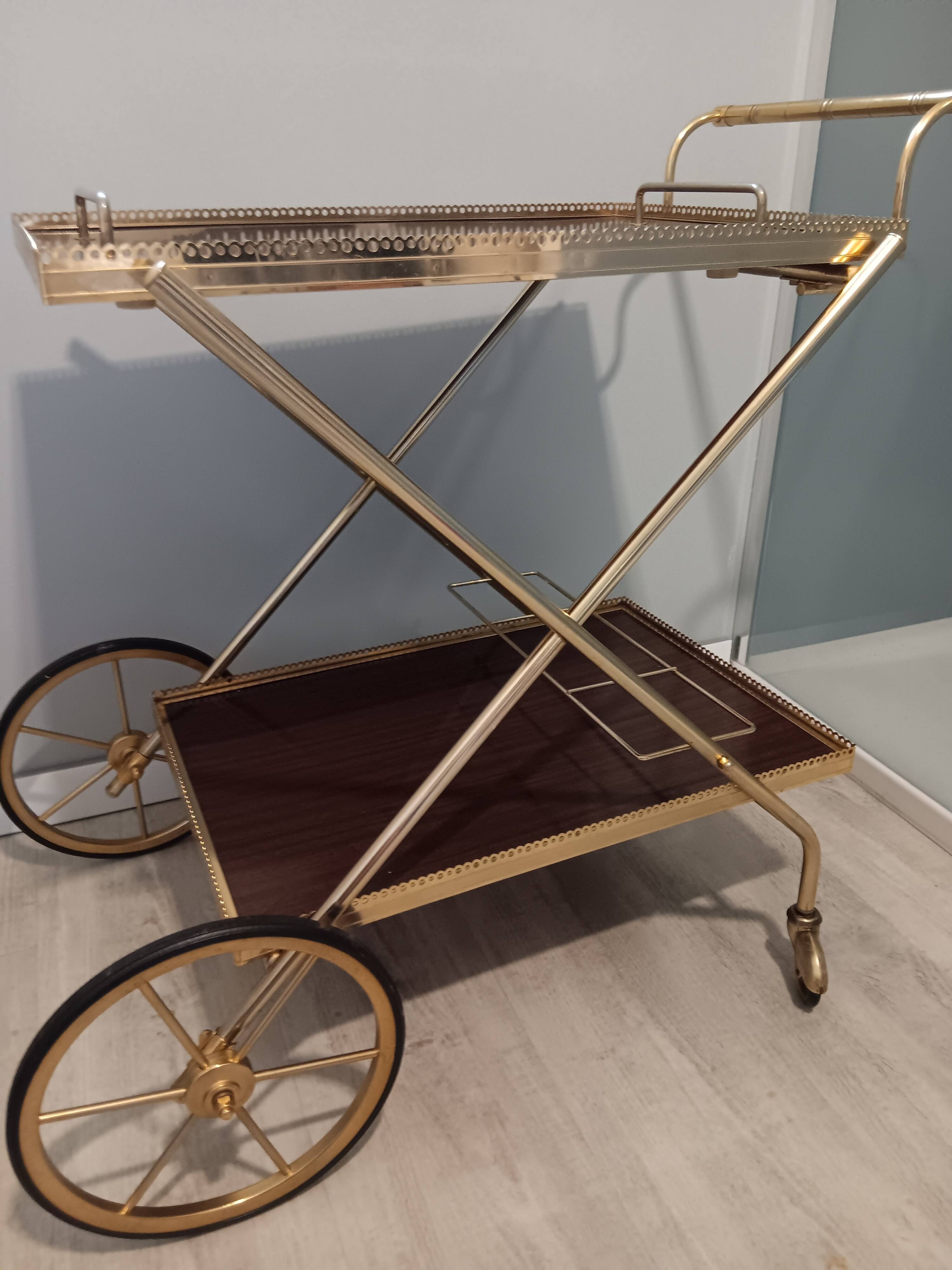 Vintage serving trolley