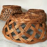 Lot of 3 wicker baskets