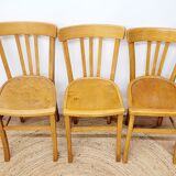 Three bistro chairs