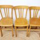 Three bistro chairs