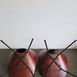 Vittorio Nobili for Fratelli Tagliabue Italian Medea dining chairs, 1950s