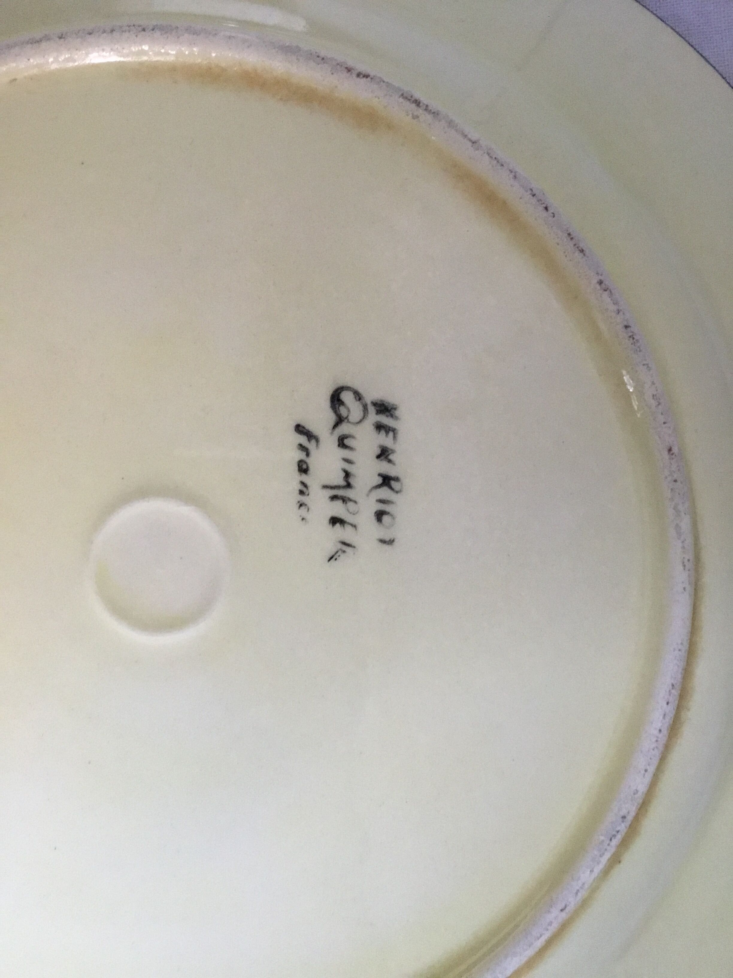 Henriot plate with gorse flowers and heather