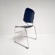 Chaise Matrix Krueger bleu foncé de Thomas Tolleson, années 1970
