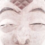 Punu mukuyi mask in solid wood H:29cm African mask from Gabon