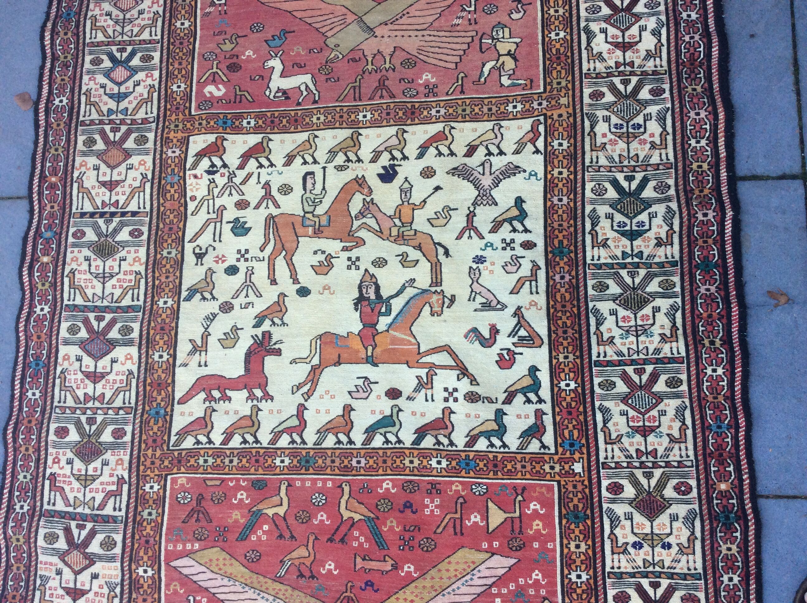 Authentic Persian rug, Kilim 195 x 125