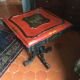 Lacquer coffee table with Asian decoration era Napoleon III