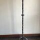 Floor lamp in beaten iron and bronze Artisans de Marolles 1960