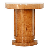 Console Art Déco en bois de bouleau, France, années 1930