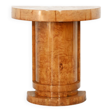 Console Art Déco en bois de bouleau, France, années 1930