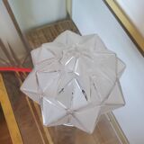 Vintage star globe lamp and enamel base