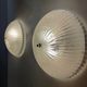 Pair of Round Murano Glass Ceiling Lights or Sconces, Italy