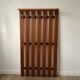Wooden wall coat rack
