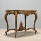 Baroque-style table in carved wood