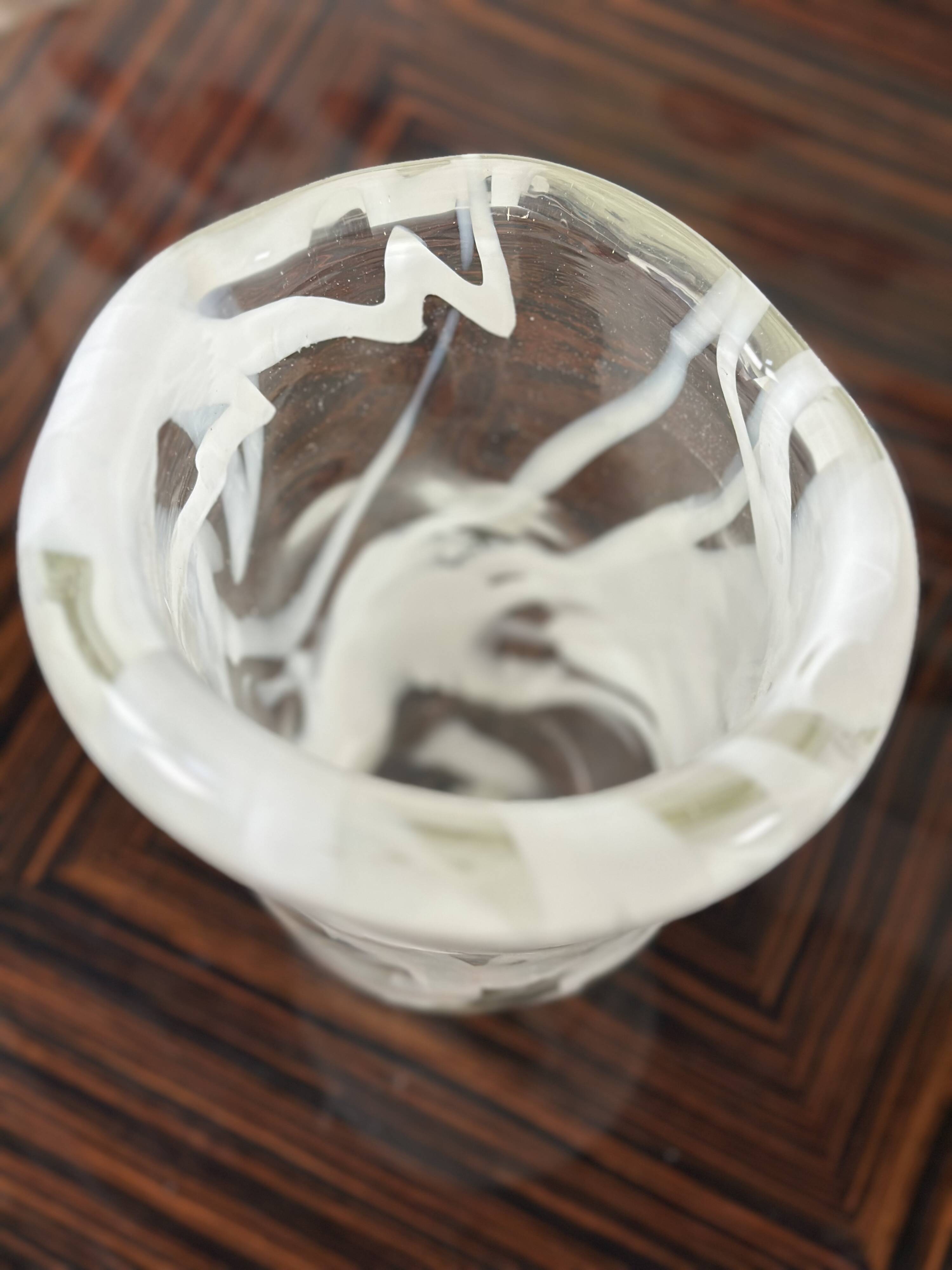 Vintage Murano glass vase, 1980