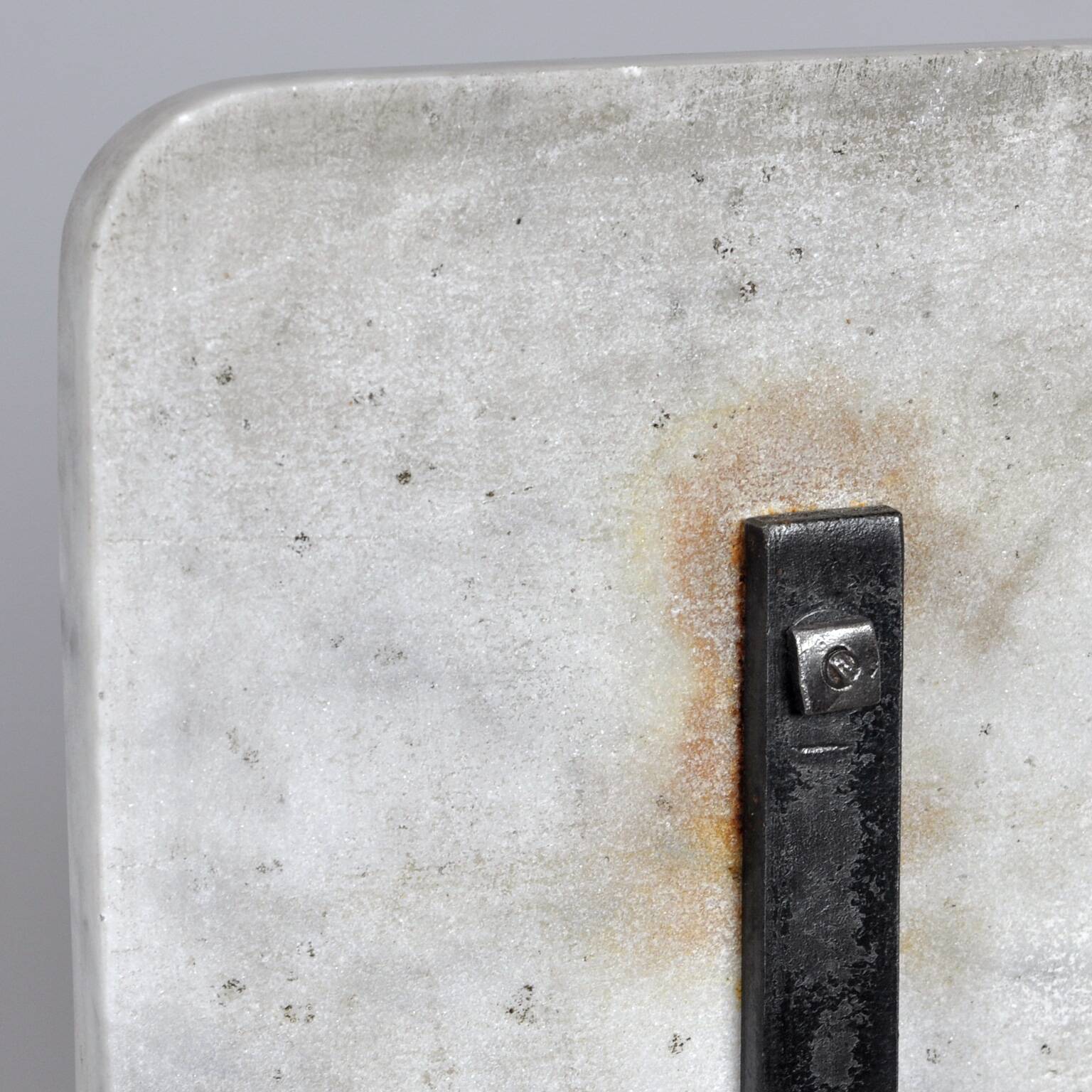 Antique wash stand in brass and marble, circa 1880