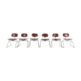 Set of six Beaubourg chairs designed by Michel Cadesin and Georges Laurent for the Centre Pompidou