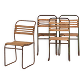 Antique garden chairs (c.1920). Set of 4 pieces #1