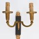 Paire d’appliques en bronze style Empire