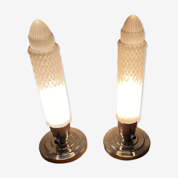 Paire de petites lampes de table