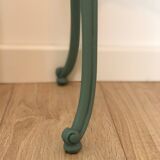 Louis XV style bedside table in celadon green