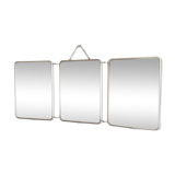 Miroir de barbier triptyque