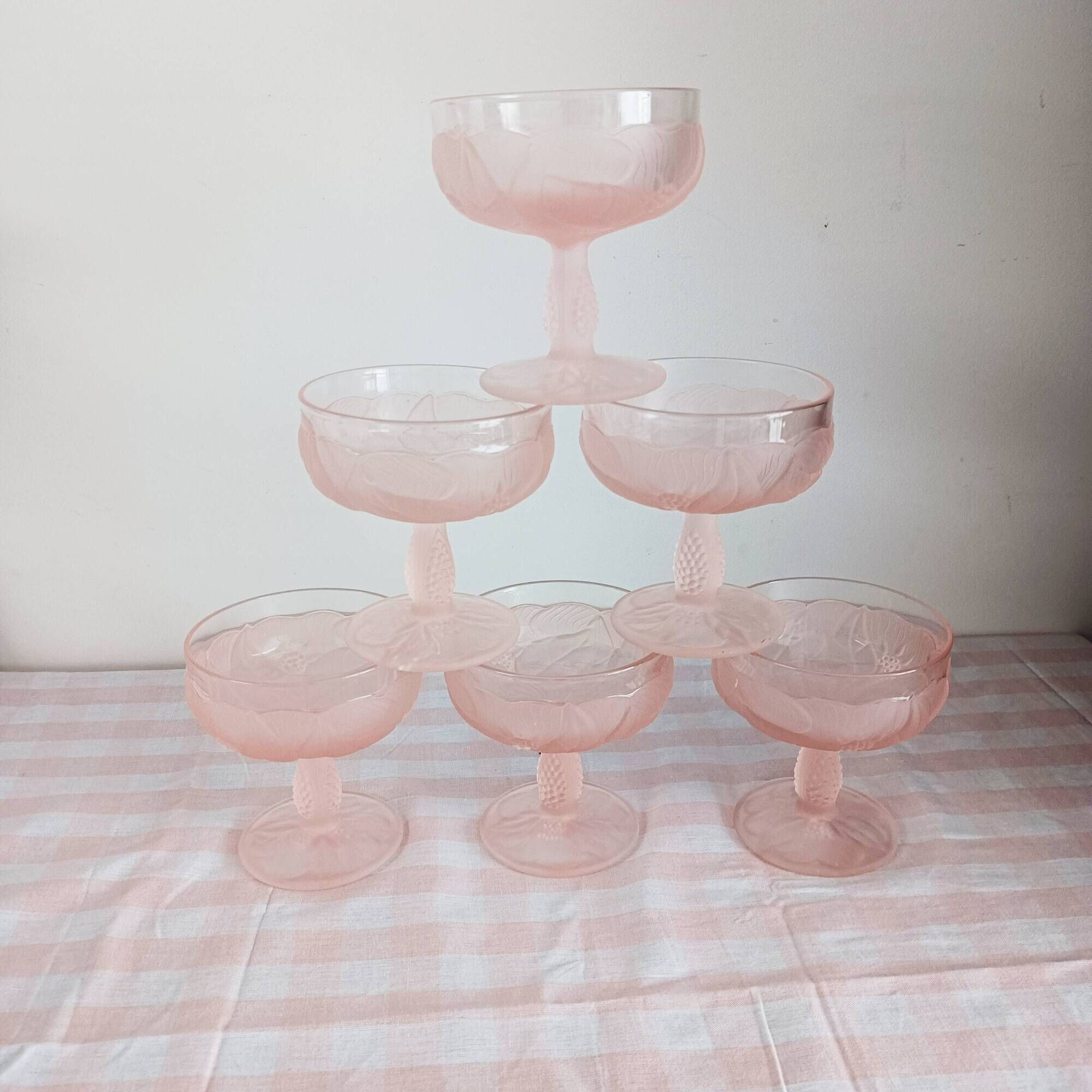 Coupes à Glace TADAR - Lot De 6, Verre Transparent 300 Ml, Résistantes