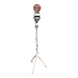 White metal table lamp