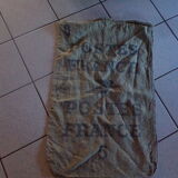 Burlap postal bag