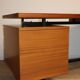 Vintage mahogany desk by Pierre Guariche edition Minvielle, 1960
