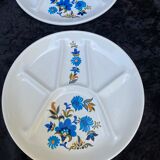Ensemble de 12 assiettes à fondue
