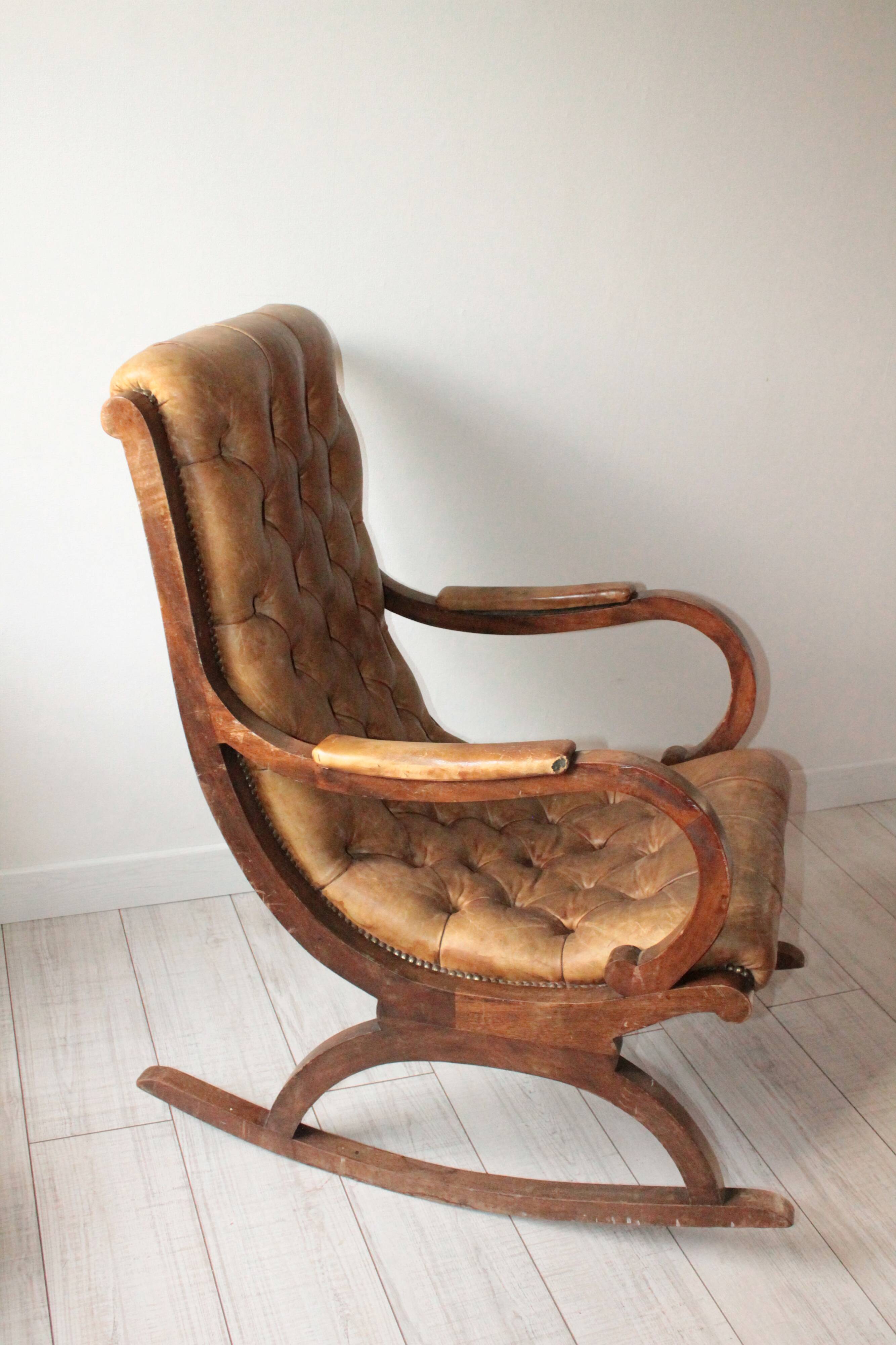 Rocking chair chesterfield